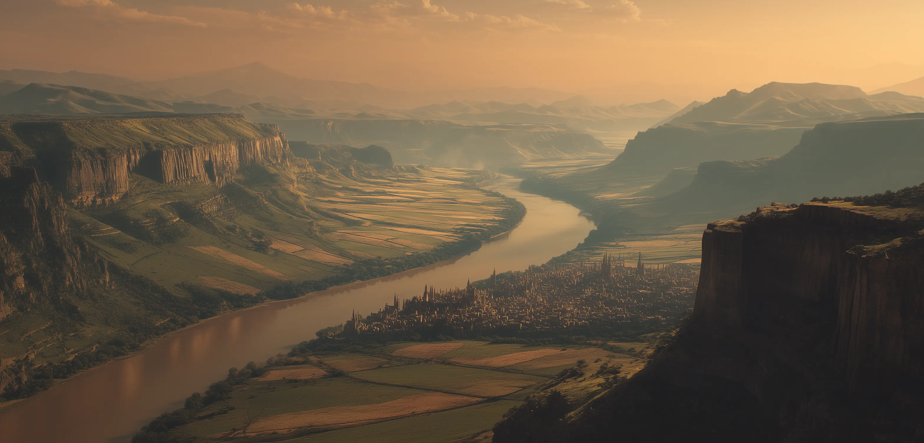Aschorial at sunset